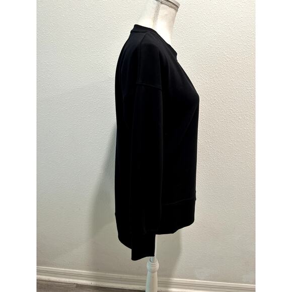 ID Ideology Women's Comfort Crewneck Long Sleeve Tunic Top - Deep Black Small S - Picture 2 of 6